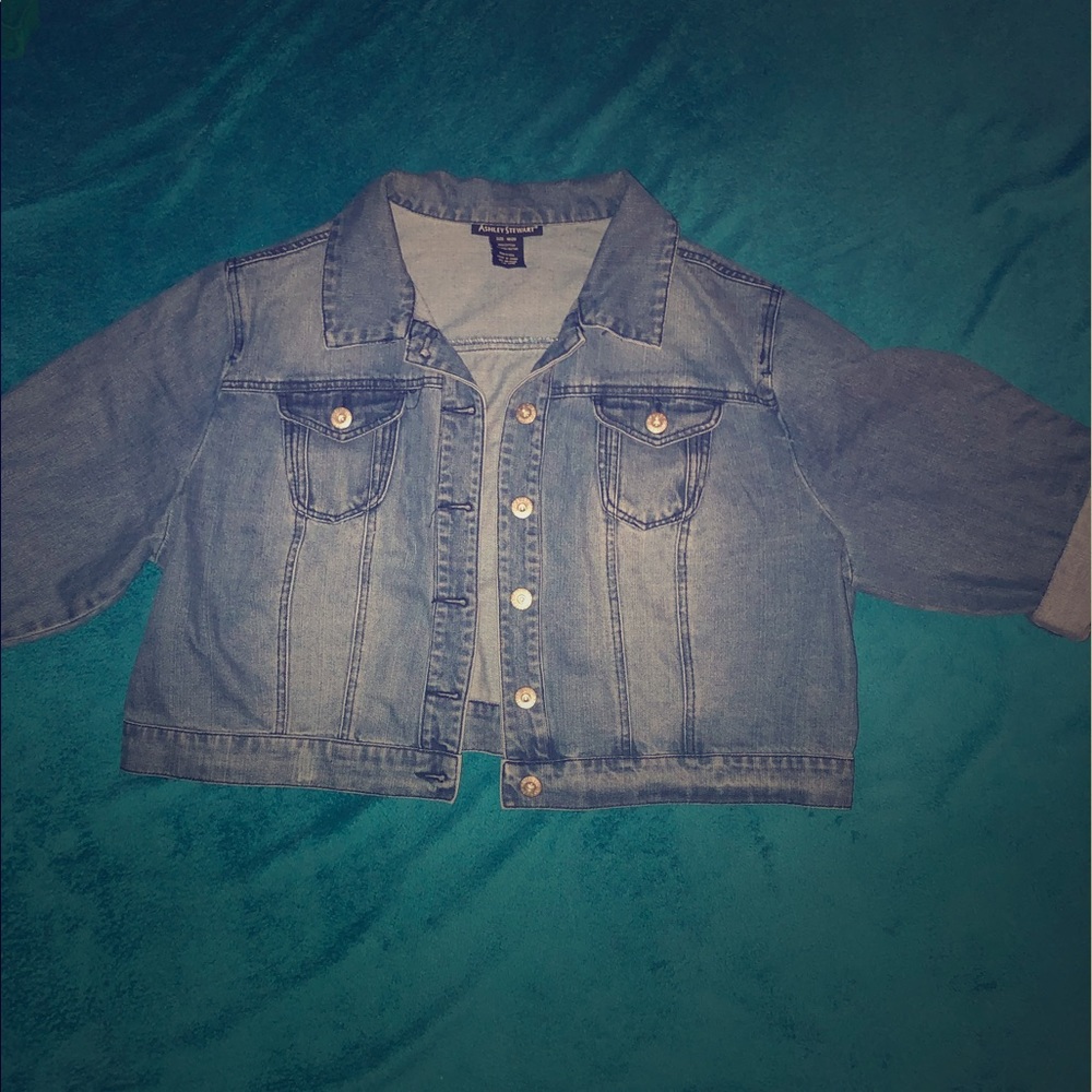 Crop Jean Jacket- Plus Size